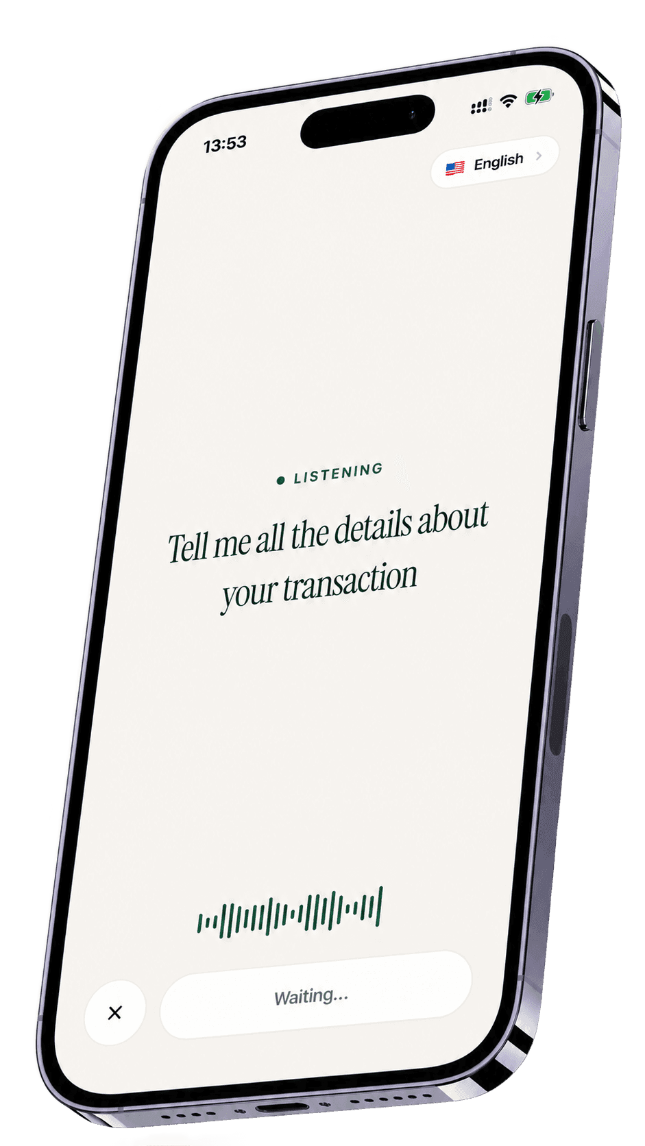 Say it, Pockita logs it: voice quick-add demo